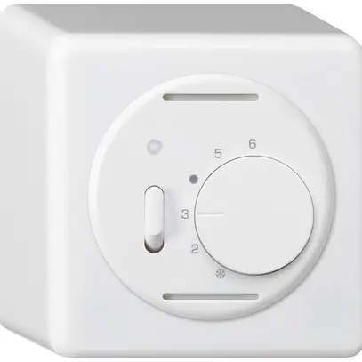 Thermostat d'ambiance AP BASICO blanc avec interrupteur 