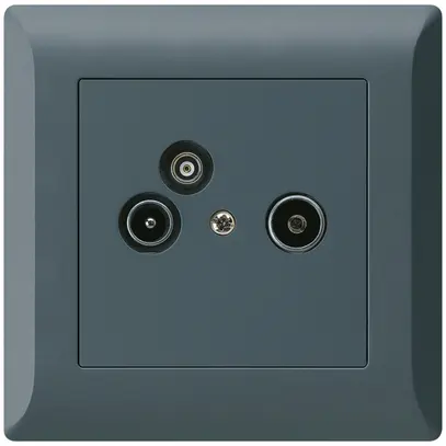 Prise pour antenne ENC R/TV/données kallysto.line 2GHz 11db anthracite 