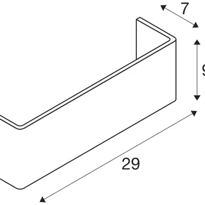 Leuchtenschirm SLV MANA 29, Holz, grau/braun 