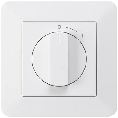 Contatto rotativo INC 0<-1/2L bianco kallysto.trend con manopola 