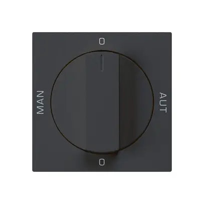 Kit frontal pour interrupteur rotatif S2 60×60 kallysto 0-Hand-0-Aut. noir 