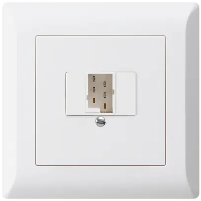 Prise d'enfichage et de raccordement kallysto.line 1×TT83 blanc 