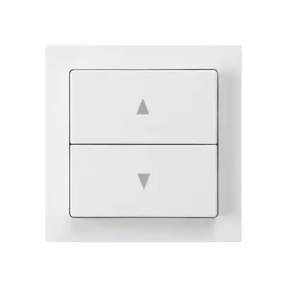 Pulsante per tapparelle kallysto bianco con 2 tasti di comando 