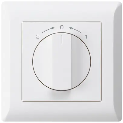 Contatto rotativo INC 1>0<2 bianco kallysto.line con manopola 