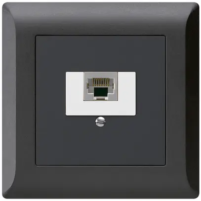 Presa di raccordo INC kallysto.line 1×RJ45s nero 