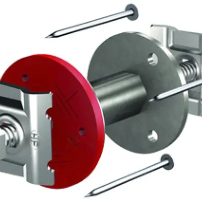 Point de raccordement Flury FE 68, court, acier inoxydable A4, L=50mm 