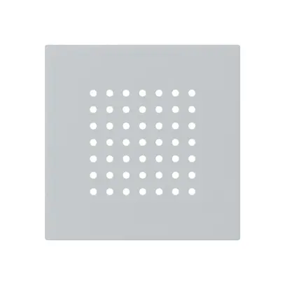 Placca frontale kallysto per suoneria grigio chiaro 