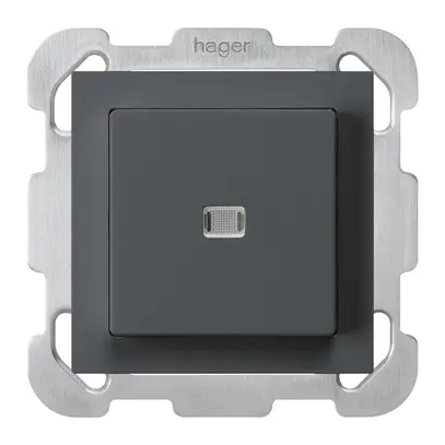 Contact à poussoir lumineux ENC kallysto AR/2P an avec plaque de fixation 