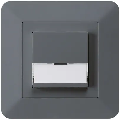 Tasto di suoneria INC A/1L kallysto.trend antracite con porta-etichetta 37×15mm 