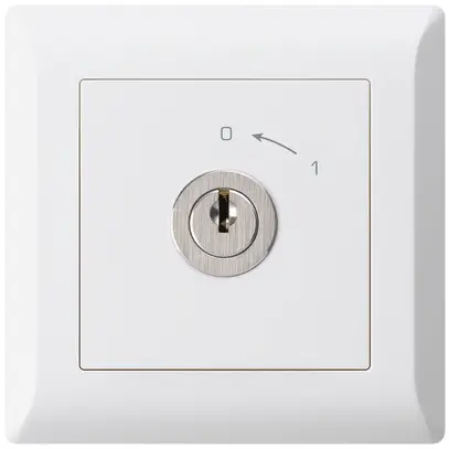 Contact pivotant ENC 0<-1/2L blanc kallysto.line avec serrure Kaba 8 