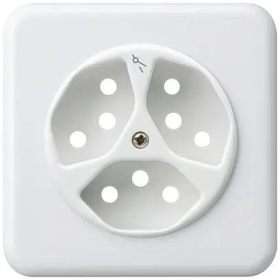 Kit frontal ENC basico 3×type 13/1 86×86mm blanc avec sécurité enfants 