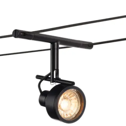 Luminaire sur câble SLV SALUNA pour TENSEO, GX5.3 35W IP20 noir 
