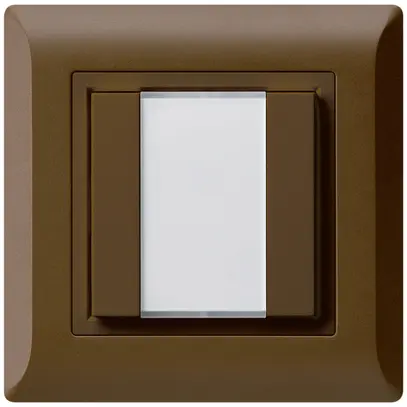 Pulsante universale INC 2×kallysto.line senza LED marrone 