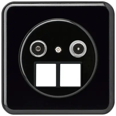 Presa multimedia INC basico TV-R mont.C 23dB 2GHz nero 