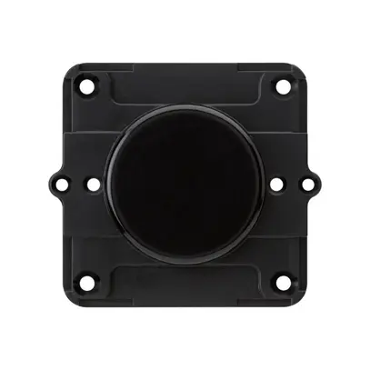 Plaque pleine Hager 46mm noir 