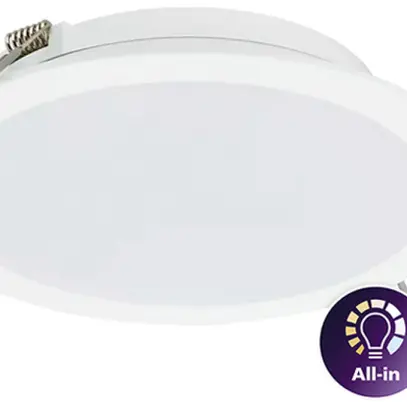 Downlight LED Philips Ledinaire DN065B 12W 1200lm 840/850/865 110° Ø170mm blanc 