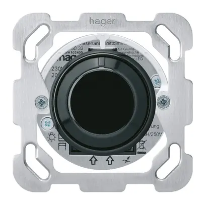 Varialuce universal INC basico B taglio di fase con LED nero 