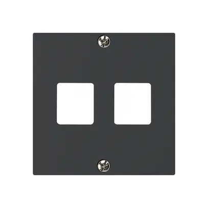 Kit frontale INC HMS kallysto A per 2 moduli nero 