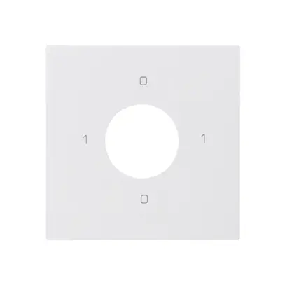 Kit frontal pour interrupteur à clé S0 60×60mm kallysto 0-1-0-1 blanc 