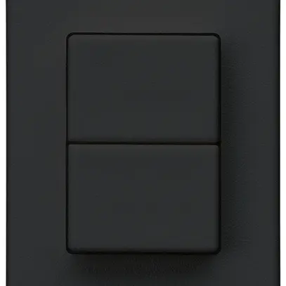 Pulsante doppio INS Hager FLF 10A/250V 0/1L nero 