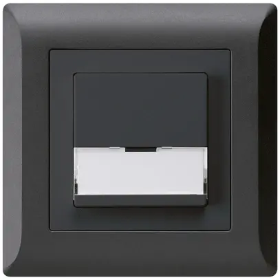 Poussoir de sonnerie ENC avec porte-étiquette A/1L kallysto.line noir 