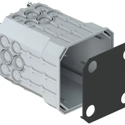 Scatola di derivazione AGRO 116×116×140mm senza coperchio 