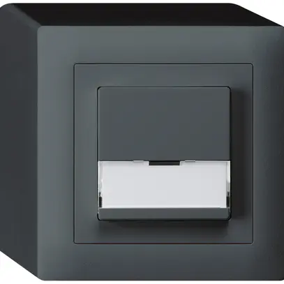 Poussoir de sonnerie AP kallysto A/1L anthracite avec porte-étiquette 