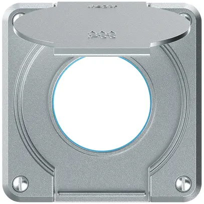 Parte superiore robusto per presa IP55 con guarnizione tonda alluminio 