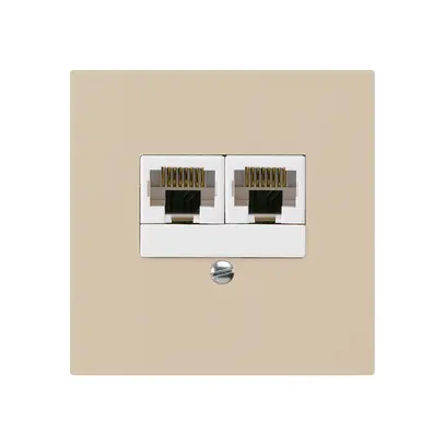 Scatola INC kallysto 2×RJ45u separato beige 
