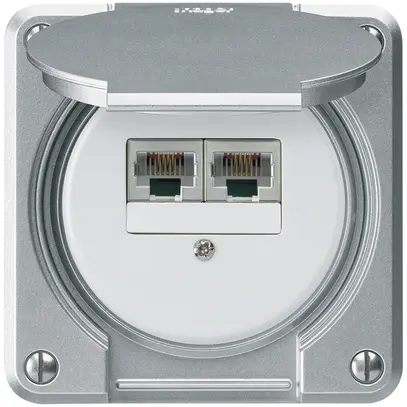 Scatola di raccordo INC robusto IP55 alluminio 2×RJ45/s CUC separate 