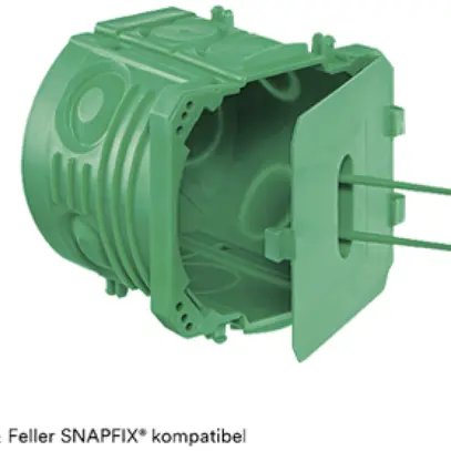 Scatola INC grd.I HSB NIS Easy-Click I verde con coperchio 