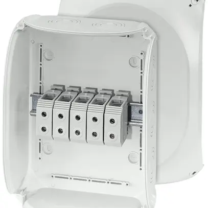 Boîte de dérivation AP Hensel KF G avec bornes 5×35mm² gris 