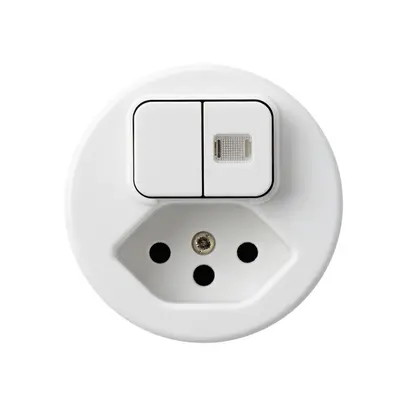 Insert pour combinaison lumineuse 2×A-R/1L+type 13 blanc basico 1 lentille 