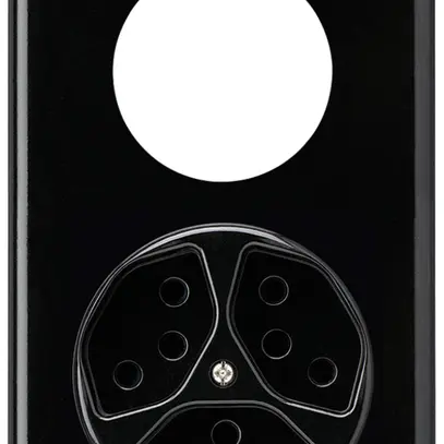 Combinazione INC vuoto+3×tipo 13 nero basico 