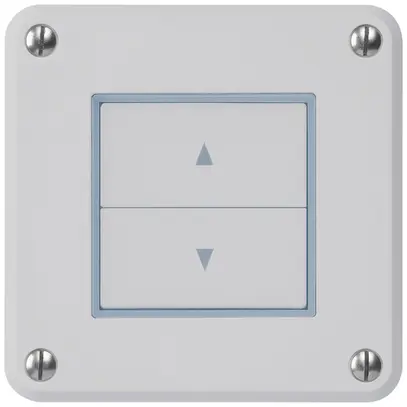Interruttore per tapparelle INC robusto IP55 grigio con 2 tasti di comando 