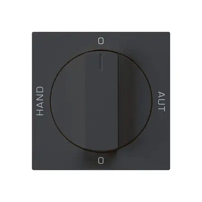 Kit frontale per interruttore rotativo S2 60×60 kallysto 0-Man-0-Aut. nero 