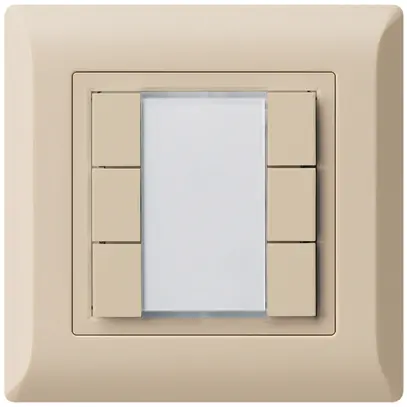 Pulsante universale INC 6×kallysto.line senza LED beige 