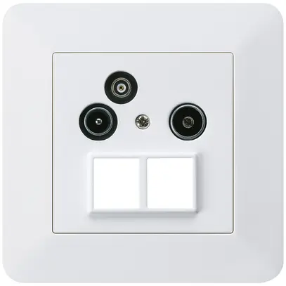 Presa antenna INC R/TV/dati kallysto.trend HMS 2GHz 19db bianco 