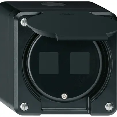 Kit di montaggio AP robusto HMS IP55 nero per 2×modulo 