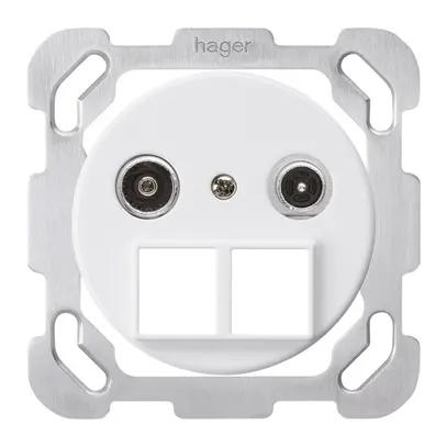 Presa multimedia INC basico TV-R mont.B 11dB 2GHz bianco 