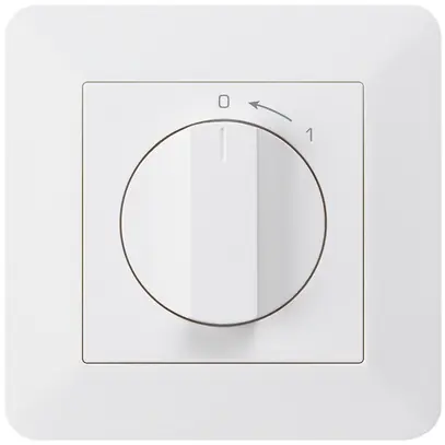 Contatto rotativo INC 0<1/1L bianco kallysto.trend con manopola 