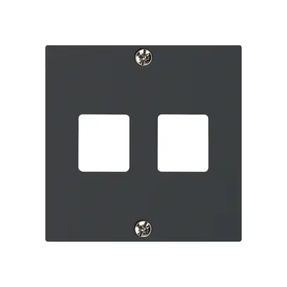 Frontplatte HMS kallysto für 2 Module schwarz 