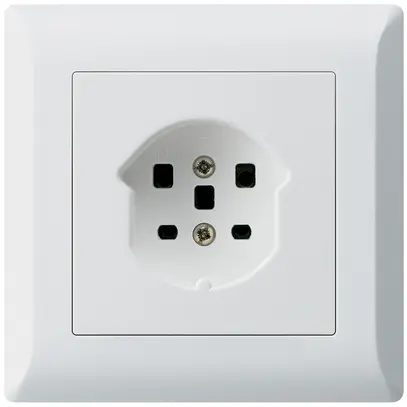 Prise ENC kallysto.line T25 blanc bornes à vis 