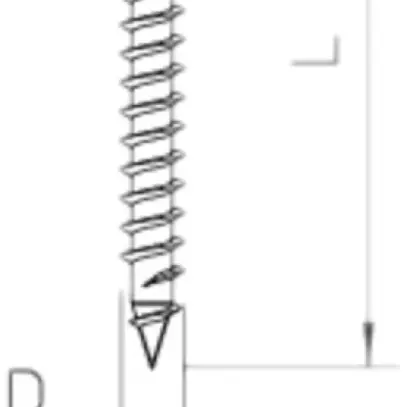 Vis à bois à tête conique spéciale Bettermann 4×45mm zingué 