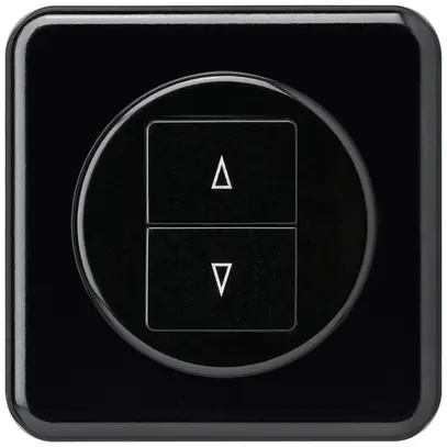 Pulsante per tapparella INC basico con 2 tasti di comando morsetti innesto nero 