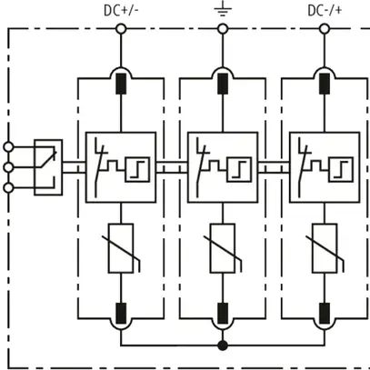 Scatola di raccordo generatore DEHN/elvatec SE DCU 2 YPV 1100 1M 2S 