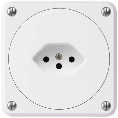 Presa INC robusto tipo 13 bianco senza copercchio 