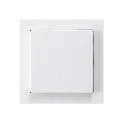 Kit frontal kallysto 60×60 blanc pour interrupteur/contact à poussoir 