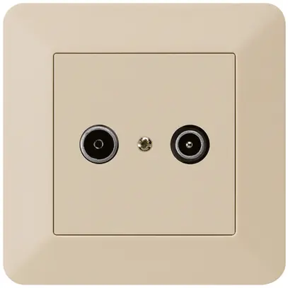 Presa di passaggio INC kallysto.trend R/TV 23dB beige 