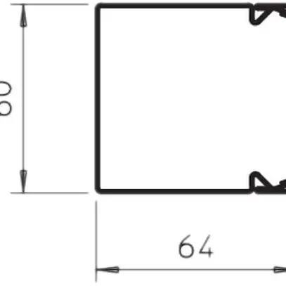 Canal d'installation Bettermann LKM 60×60×2000mm acier zingué 